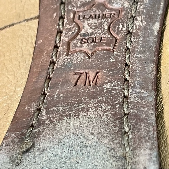 Tory Burch Caroline 2 Ballet Flats Tan Leather Slip-Ok Shoes Women’s Size 7 - Picture 8 of 9